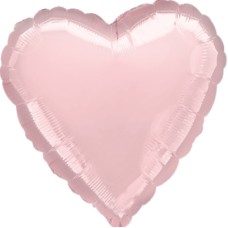 Balloon heart metallic pearl Pastel pink